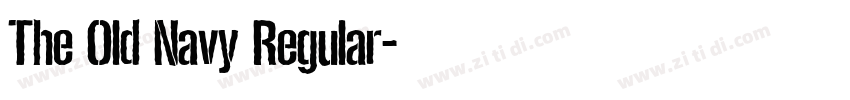The Old Navy Regular字体转换